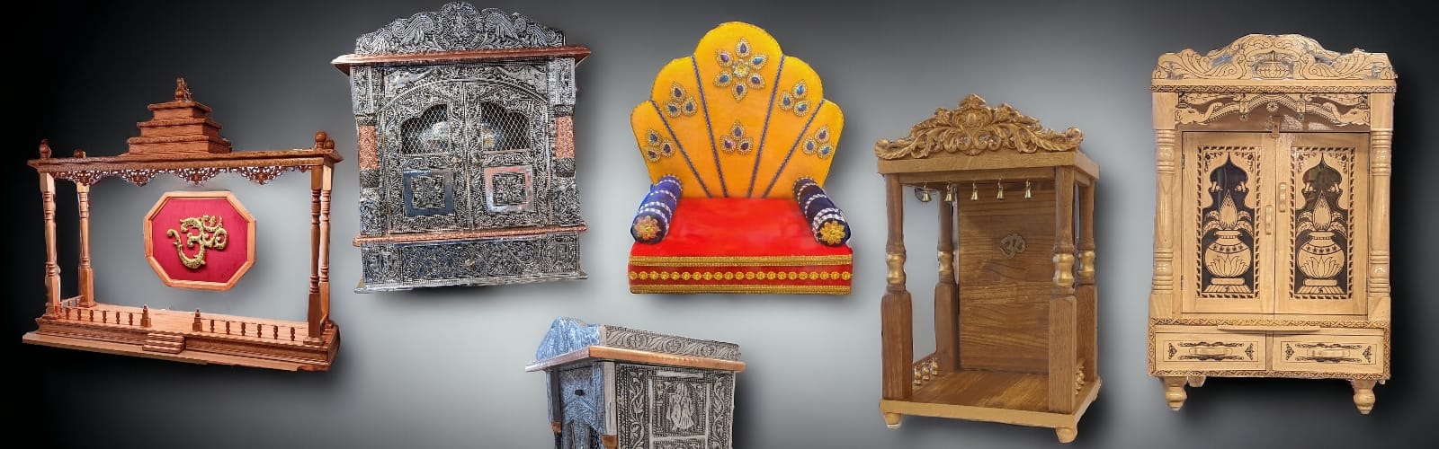 Image of Home Mandirs- Wooden Home temple in Canada and the US