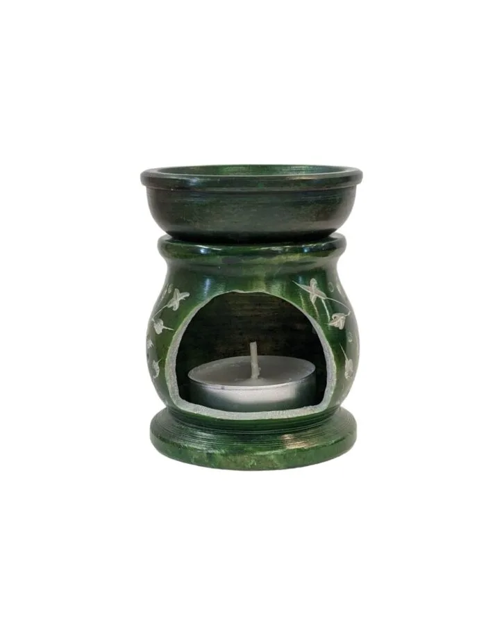 Marble Soapstone Aroma Oil Diffuser - Om - B - Image 2