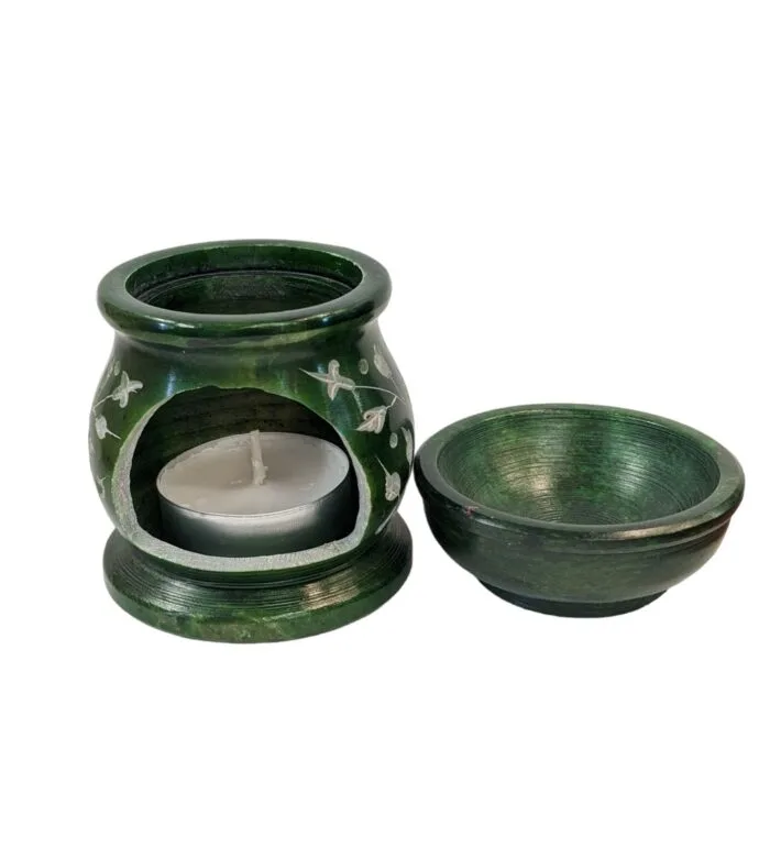 Marble Soapstone Aroma Oil Diffuser - Om - B - Image 3