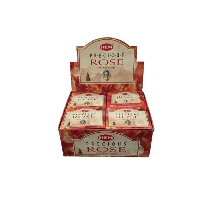 Wholesale box of Rose Incense Cones from Hem Incense