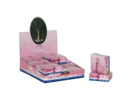 wholesale box of Satya Rose flavored Incense cones Box