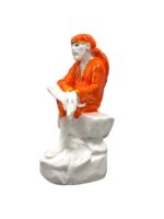 Sai Baba Statue-Orange-6.5inch - Image 3