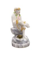 Shirdi Sai Baba Statue-White-7inch - Image 4