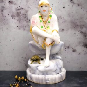 Marble dust statue of Shirdi Sai baba for sale in Canada and the USA
