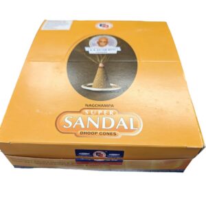 Box of Sandal Incense Cones from Satya Sai Baba India.