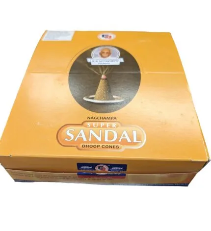 Box of Sandal Incense Cones from Satya Sai Baba India.