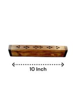 Carved Filigree Wood Incense Box Burner - 10 inch & 2 box Hem incense sticks - Image 3