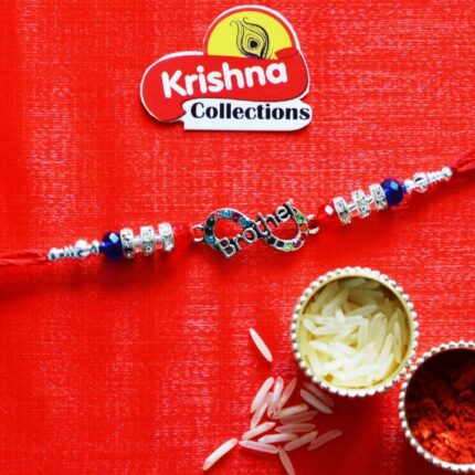 Brother Infinity Rakhi with stone | Send Rakhi hamper in Canada / USA