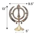Brass Khanda Sahib - X Large - 13 inch - Image 2