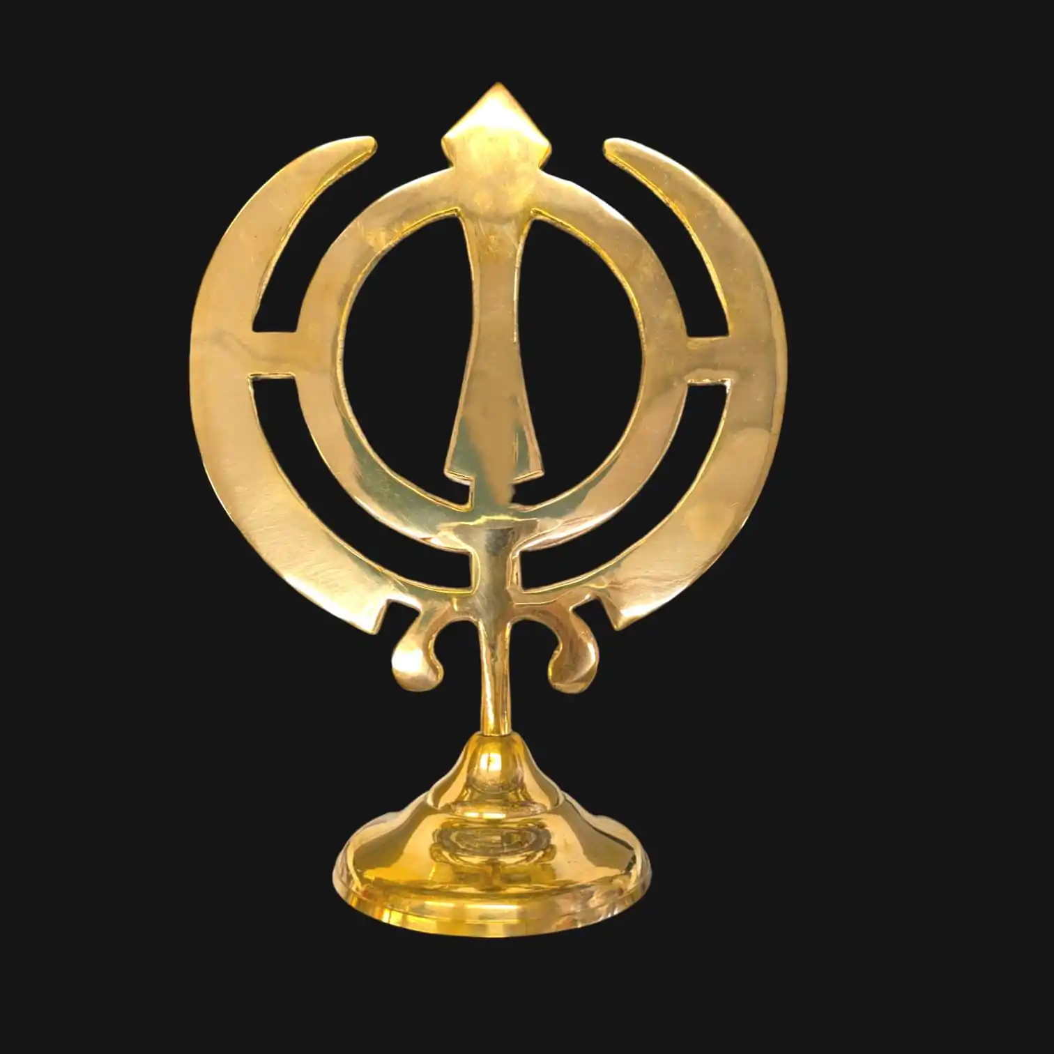 Brass Khanda Sahib - Perfect for Gift on guru purab
