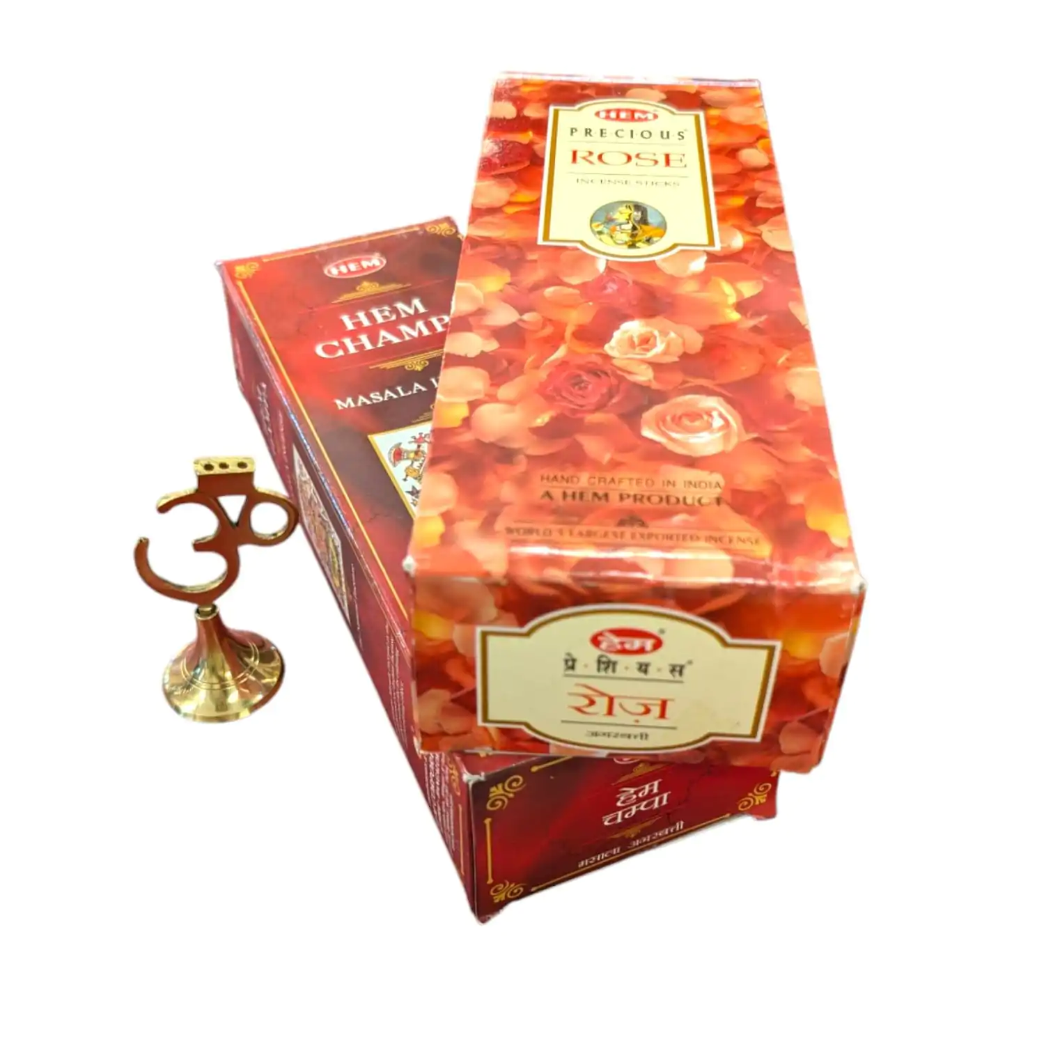 Brass Om Incense sticks holder with hem incense stick boxes Brass Om Incense sticks holder with hem incense stick boxes