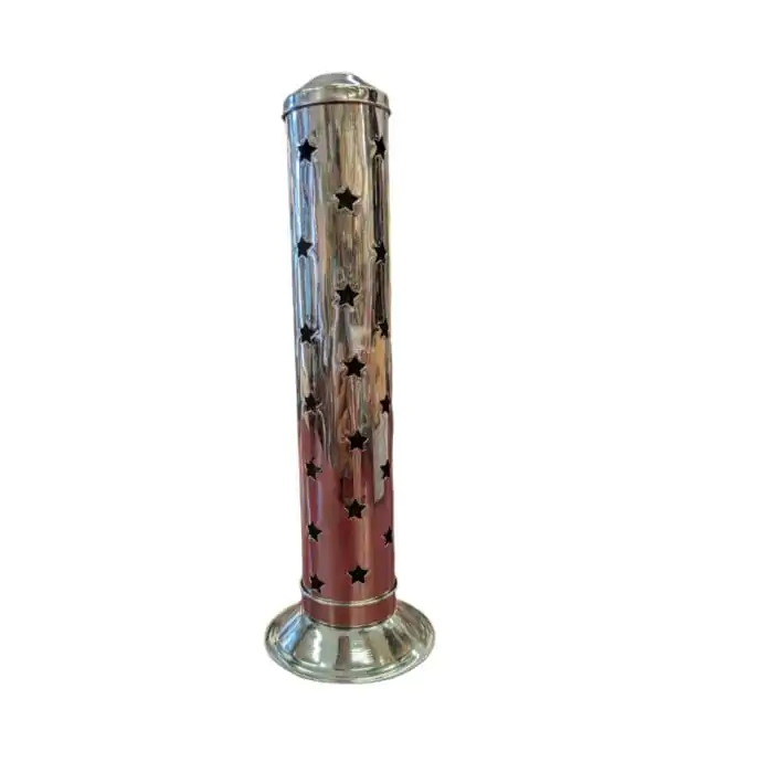 Stainless Steel Tower Shape Incense Stick Holder-STAR & 2 box incense sticks - Image 3