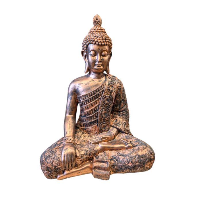 Nag Buddha Idol - Copper Antique - 25 inch - Image 3