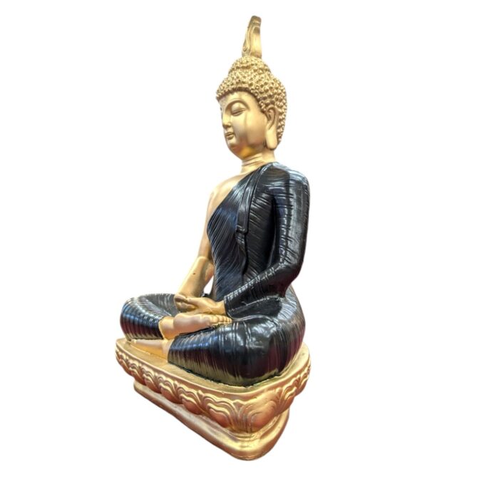 Meditating Buddha - Black Gold