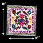 Set of 2-Wool Embroidery Cushion Covers-AG - Image 2