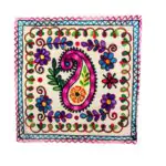 Set of 2-Wool Embroidery Cushion Covers-AK - Image 3