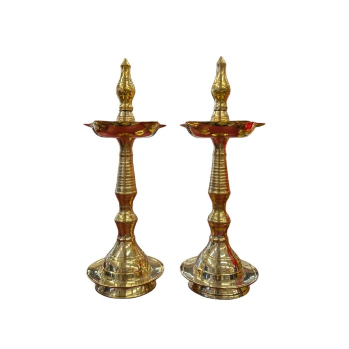 Pair of Kerala Lamps - 13.5 Inch - Image 3
