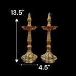 Pair of Kerala Lamps - 13.5 Inch - Image 2