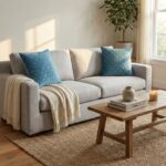 Set of 2 - Velvet Cushion Cover - Turquoise