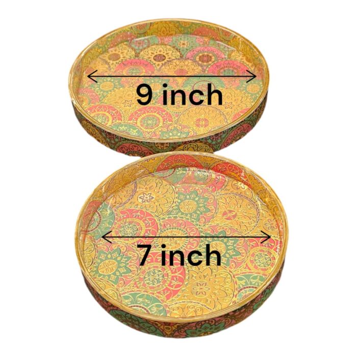 Beautiful set of serving trays for home decor and Diwali Gifts