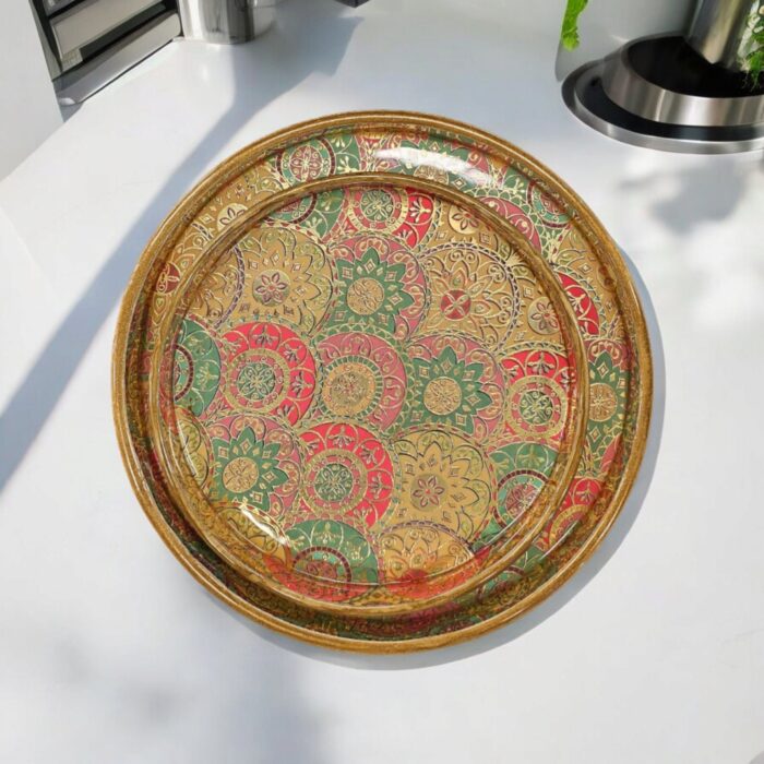 Beautiful set of serving trays for home decor and Diwali Gifts