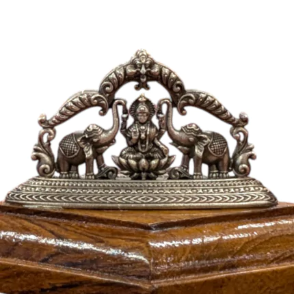 Pure Silver Gaja Lakshmi Idol for sale in Canada and the US