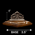 Pure Silver Gaja Lakshmi Idol-1.0inch - Image 2