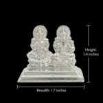 925 sterling silver Lakshmi Ganesh idol -1.4inch - Image 7