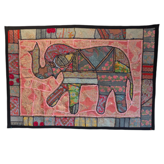 Hand made Patch work tapestry from India, for sale in Canada and the US.