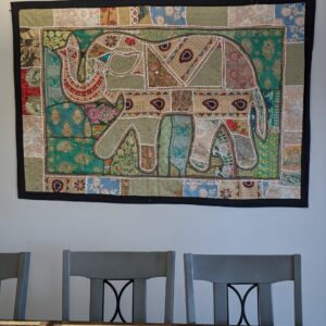 Hand made Patch work tapestry from India, for sale in Canada and the US.