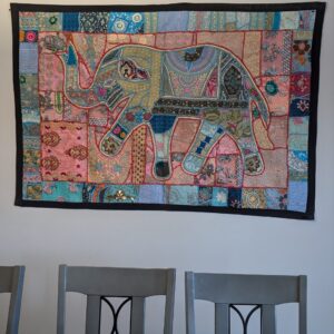 Hand made Patch work tapestry from India, for sale in Canada and the US.