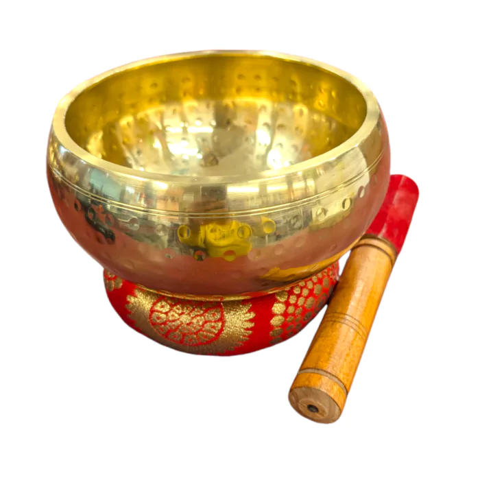 Hammered Brass singing Bowl Set