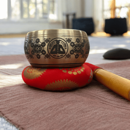 Brass Tibetan Singing Bowl - 4.5 inch wide