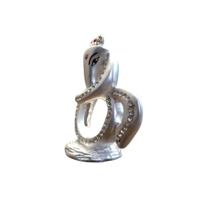 Pure Silver Plated Ganesh with Om Idol for you Car.