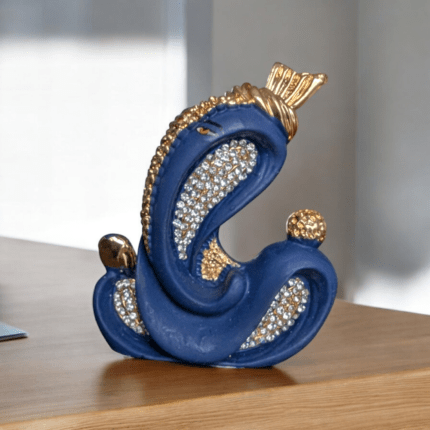 Ganesh car dashboard murti for sale in Canada and USA | Artistic Ganesha Car dashboard Idol - Blue | Ganesh Statue for Car - 3 inch