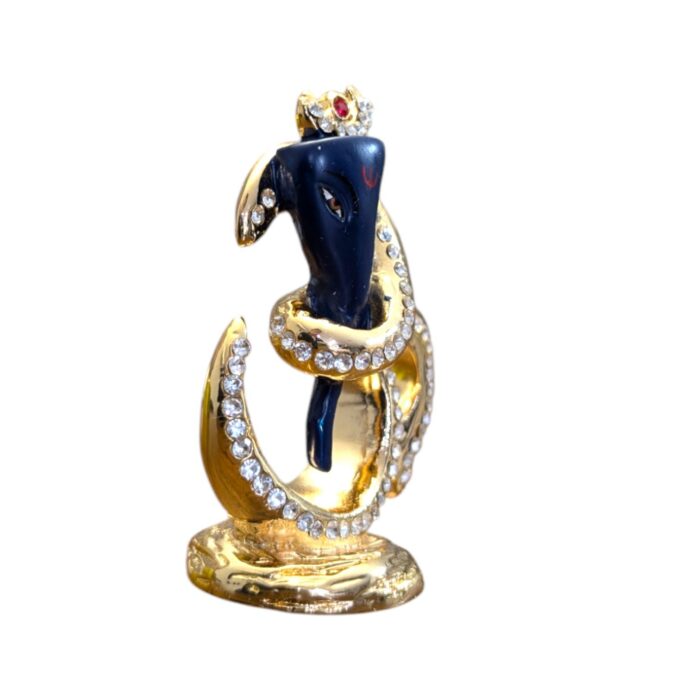 Ganesh with Om statue- Blue | Car dashboard Idol