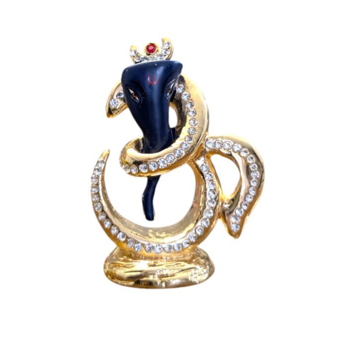 Ganesh with Om statue- Blue | Car dashboard Idol