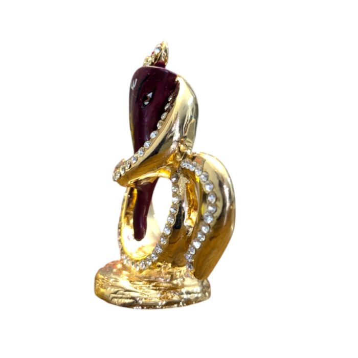 Ganesh with Om statue- Brown | Car dashboard Idol