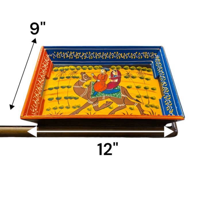 Wooden Serving Tray - Camel