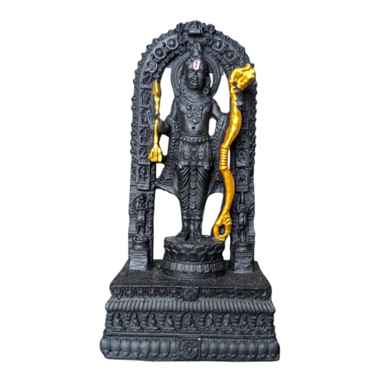 Lord Ram Lalla Black Resin Idol |Shri Ram Car Dashboard Idol