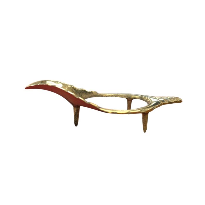 4 inch Shankh - Conch Shell-with Brass Shankh Stand