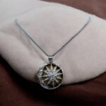 Tiger Eye stone in Sun and Moon Pendant | Natural Stone Necklace - Image 5