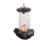Backflow incense burner -with Ceramic Lotus - Image 5