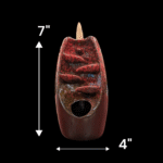 Backflow Incense Cone Burner - Red