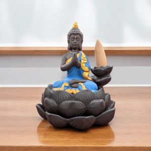 Meditating Buddha Smoke Fountain - This Backflow fountain with meditating buddha is a perfect addition to your mediation room