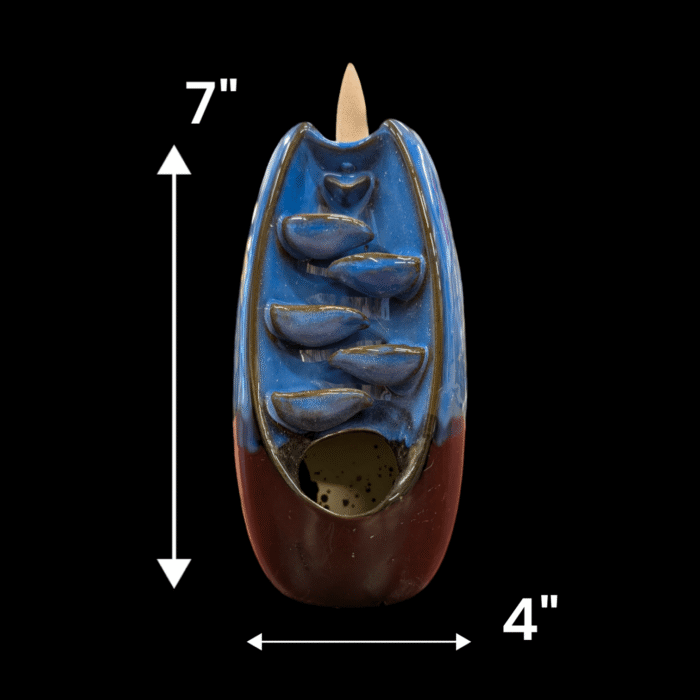 Backflow Incense Cone Burner - Blue