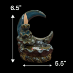 Backflow Incense Cone Holder - Moon