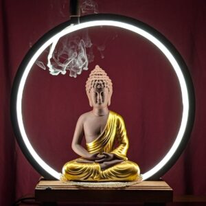 Image of Buddha Backflow Incense Holder - Smoke Fountain. Fog Fountain for your meditation room