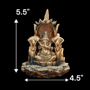 Dimensions of the Ganesha Backflow Incense Burner