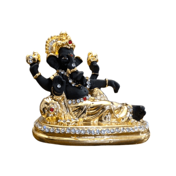 Singhasan Ganesha Idol-Black - Image 3